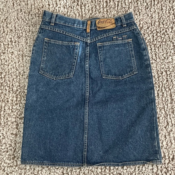 Vintage 80s coca cola denim skirt - Picture 9 of 9